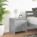 vidaXL Nočné stolíky 2 ks betónové sivé 45x34x44,5 cm drevotrieska