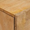 vidaXL Highboard s dverami Hnedá 40 x 33 x 110 cm Masívne mango drevo