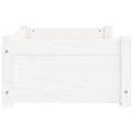 vidaXL Pelech pre psa biely 65,5x50,5x28 cm masívne borovicové drevo