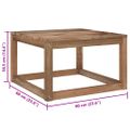 vidaXL Záhradné stoly z paliet 2 ks 60x60x36,5cm impregnovaná borovica