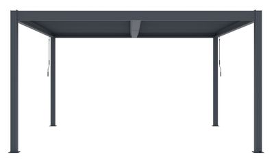 Bioklimatická pergola G21 Austin Premium 4x4 m, antracitová hliníková