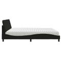 vidaXL Posteľ s matracom Hanko čierna 200x200 cm látka