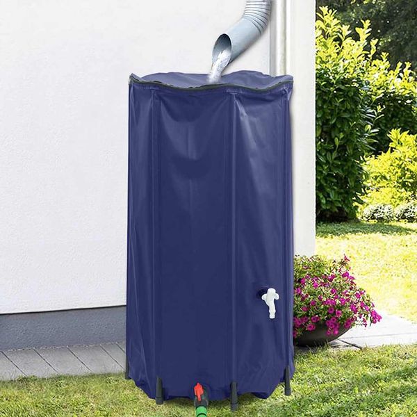 vidaXL Nádrž na vodu s kohútikom skladacia 250 l PVC
