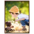 vidaXL Fotorámiky na stenu alebo stôl 3 ks bronzové 50x60 cm MDF