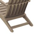 vidaXL Záhradná stolička Adirondack bledohnedá polypropylén