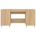 vidaXL Stôl dub somoma 140x50x75 cm kompozitné drevo