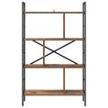 vidaXL Regál na knihy 7 úrovní 75 x 30 x 123,5 cm Kompozitné drevo