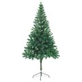vidaXL Osvetlený umelý vianočný stromček+gule 180 cm, 564 vetvičiek