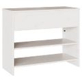 vidaXL Konzolový stôl so zásuvkou Drammen Biela 89,5 x 37 x 73 cm
