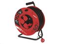 Predlžovací kábel EMOS P084501 PROFI na bubne 50m / 4 zásuvky / čierny / guma / 230 V / 1,5 mm2