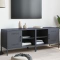 vidaXL TV skrinky 2 ks antracitové 68x39x50,5 cm oceľ