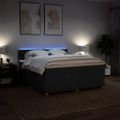 vidaXL Posteľný rám boxspring s matracom čierny 180x200 cm látka