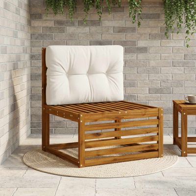 vidaXL Vankúš na paletu VIANEN 100% polyester Biela 70 x 50 x 12 cm