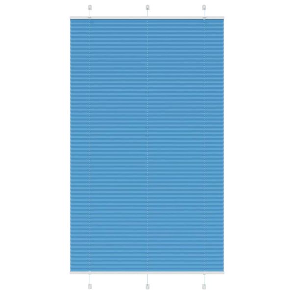vidaXL Plisovaná roleta modrá 120x200 cm, šírka látky 119,4 cm, polyester