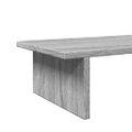 vidaXL Stojan na monitor sivý dub sonoma 100x27x15 cm kompozitné drevo