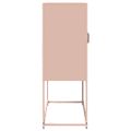 vidaXL Highboard Pink 68x39x107 cm Oceľ