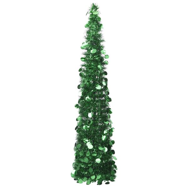 vidaXL Rozkladací umelý vianočný stromček, zelený 150 cm, PET