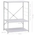 vidaXL Skrinka na mikrovlnku, biela 60x39,6x79,5 cm, kompozitné drevo
