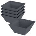 vidaXL Záhradný kvetináč 5 ks Antracitová 35 x 35 x 15 cm