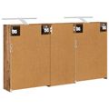 vidaXL Set kabinetov do kúpeľne 3 ks 116 x 16 x 62,5 cm