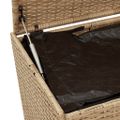 vidaXL Záhradný úložný box s kolieskami mix béžovej 190 l polyratan