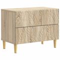 vidaXL Nočný stolík Dub sonoma 62 x 34,5 x 48 cm Kompozitné drevo