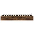 vidaXL Otomanový posteľný rám s úložiskom Údený Dub 203 x 100 x 25 cm