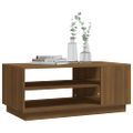 vidaXL Konferenčný stolík, hnedý dub 102x55x43 cm, kompozitné drevo
