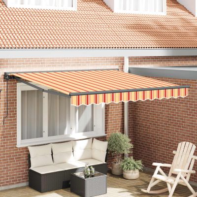vidaXL Rám markízy Viacfarebný 300 x 250 cm Polyester s PU povrchom