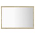 vidaXL LED kúpeľňové zrkadlo dubu sonoma 60x8,5x37 cm, akryl