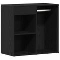 vidaXL Kosmetický kabinet Čierny dub 80 x 40 x 75 cm Kompozitné drevo