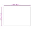 vidaXL Koberec z umelého ovčieho kožucha TAFALLA Krémová 120 x 170 cm
