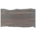 vidaXL Konferenčný stolík, nepravidelné hrany,sivý 115x60x40cm, akácia