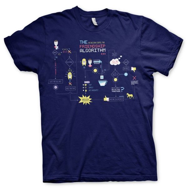 Tričko Big Bang Theory - The Friendship Minions Algorithm (námornícka modrá)