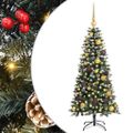 vidaXL Umelý vianočný stromček Zelená 120 cm PVC, plast a oceľ