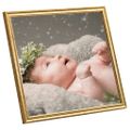 vidaXL Fotorámiky na stôl, koláž 5 ks, zlaté 30x30 cm, MDF