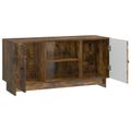 vidaXL TV skrinka 102 x 34,5 x 50 cm Dymový dub Kompozitné drevo