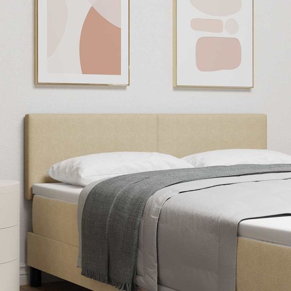 vidaXL LED hlavová doska Šedá zelená 144 cm Kordúrová tkanina