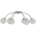 vidaXL Stropná lampa so 6 LED žiarovkami G9 240 W