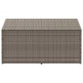 vidaXL Záhradný úložný box sivý 110x50x58 cm polyratan