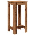 vidaXL Barový stôl staré drevo 51x50x103,5 cm kompozitné drevo