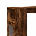 vidaXL Barový stôl s policami dymový dub 101x40x103,5 cm kompoz. drevo
