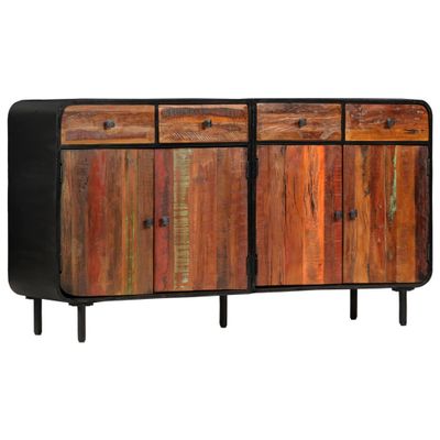 vidaXL Komoda masívne recyklované drevo 140x35x76 cm