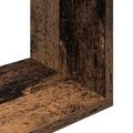 vidaXL Stenná polica Staré drevo 80 x 12 x 79,5 cm Kompozitné drevo