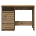 vidaXL Stôl dub artisan 102x50x75 cm kompozitné drevo