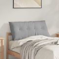 vidaXL Poduška na chrbát Oblá šedá 100 x 19 x 50 cm látka