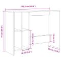 vidaXL Stôl dub artisan 102,5x35x75 kompozitné drevo