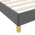 vidaXL Posteľ s pružinovým rámom Tmavo šedá 80 x 200 cm látka