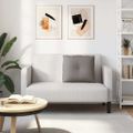 vidaXL Poduška na chrbát Sivohnedá 60 x 19 x 50 cm látka