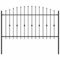 vidaXL Hrotová brána ASTEN 200 x 150 cm Čierna
